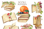 Books. Autumn., an Illustration by Love Watercolor Store (Thumbnail 2 of 5)