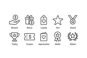 Reward and recognition symbols in, an Object Illustration by ZinetroN