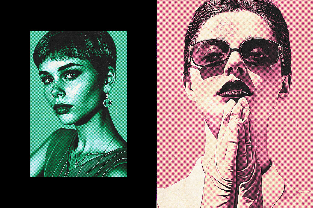 Retro Pop-Art Poster Effect, a Layer Style Add-On by Design Squad (Photo 2 of 4)