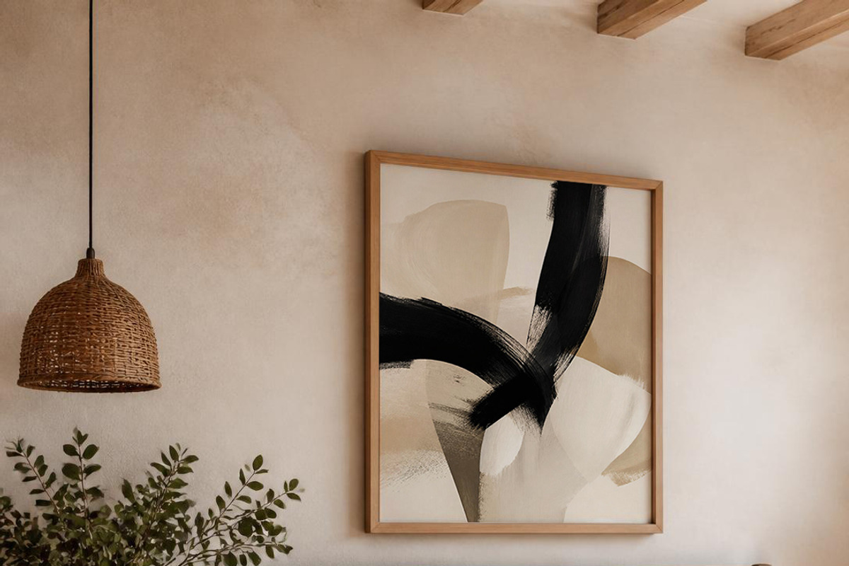 Abstract Neutral Modern Wall Art, a Decorative Illustration by elfy creative (Photo 3 of 6)