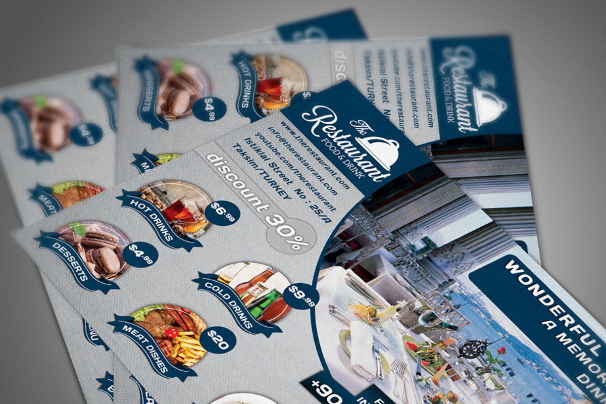 Restaurant Flyer Template, a Flyer Template by fatihakdemir (Photo 3 of 5)