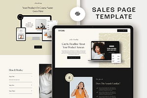 Course Sales Page Squarespace 7.1