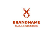 Windmill Bell Simple Modern Logo, a Branding & Logo Template by Pray Art Design Studio (Thumbnail 1 of 2)