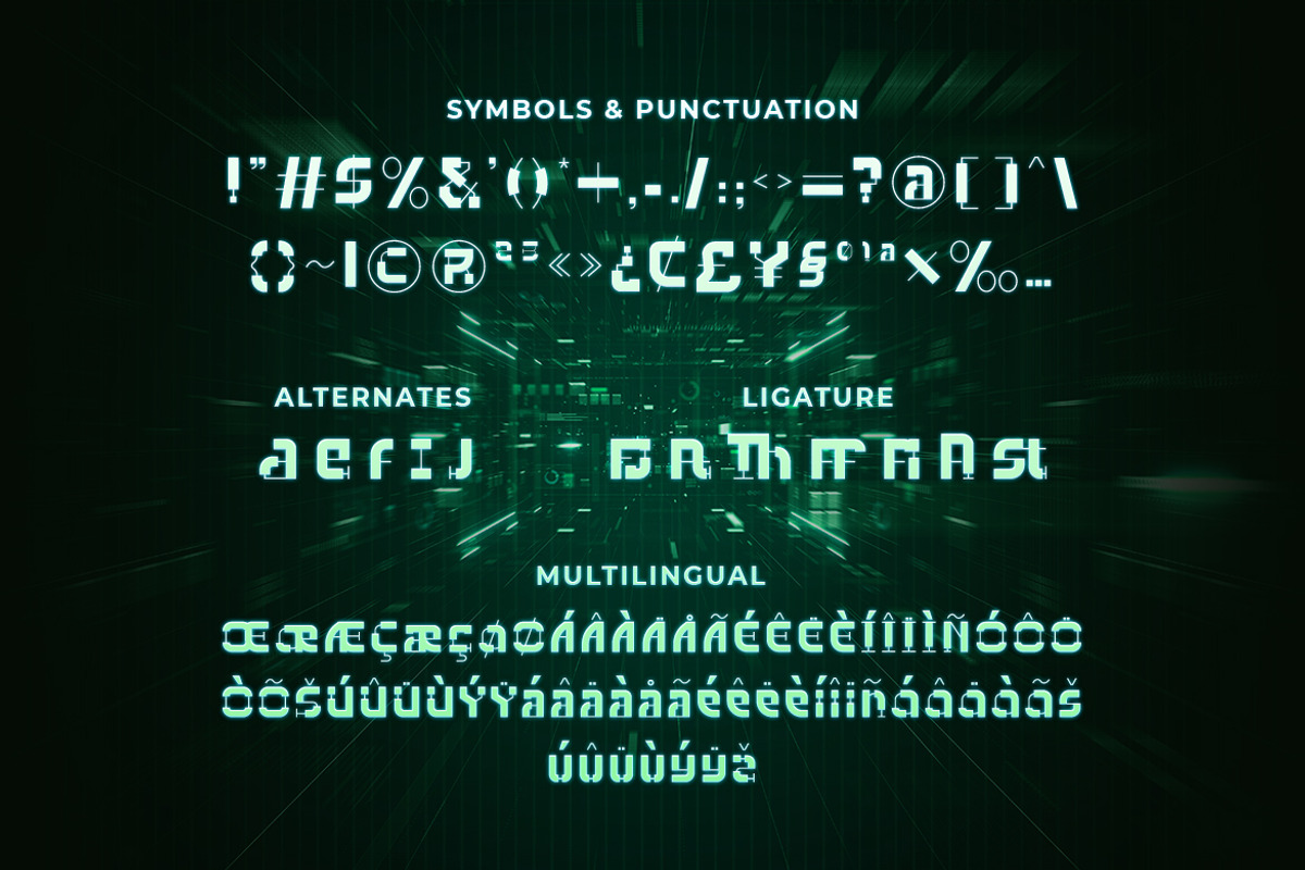 Hacklife - Tech Font Style, a Font by Typefactoryco (Photo 3 of 8)