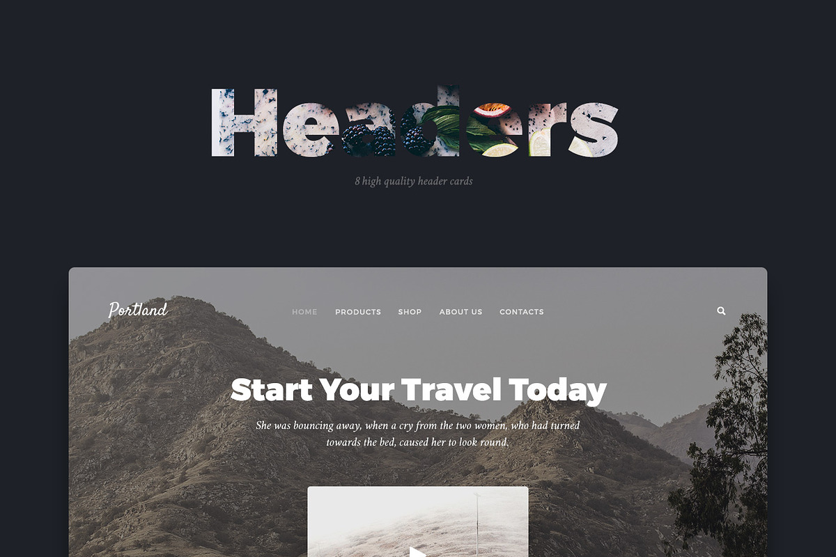 Portland UI Kit, an UI Kit Template by Craftwork (Photo 6 of 11)