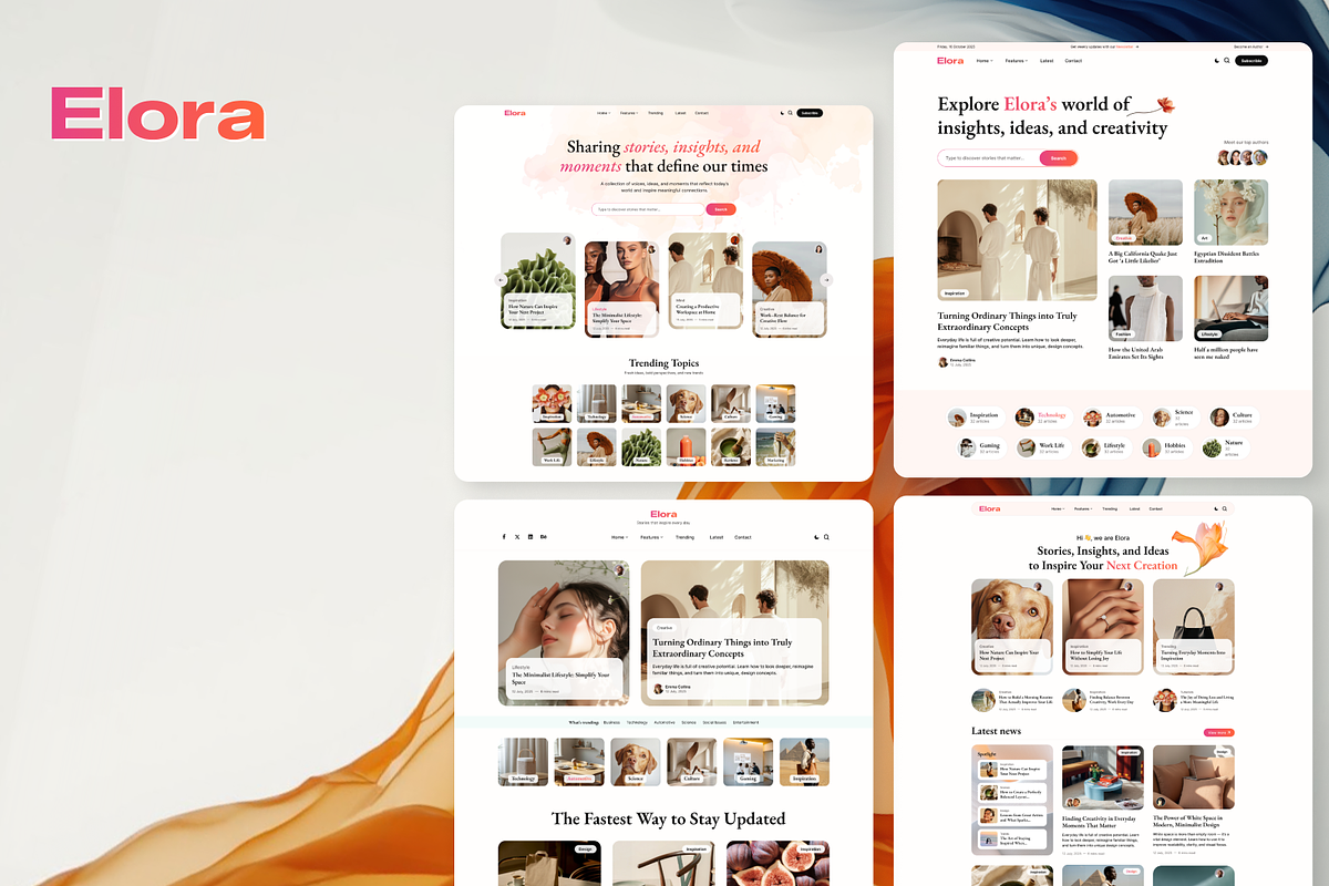 Elora – Blog & Magazine NextJS, a React Template by AliThemes (Photo 2 of 2)