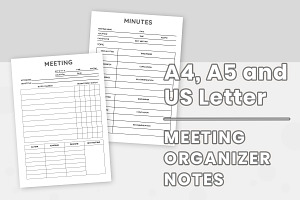 Meeting Organizer Notes Planner