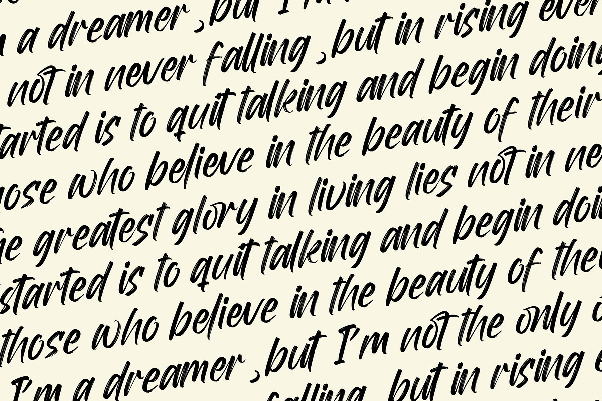 Mirage Factory Bold Brush Font, a Script Font by Letterena Studios Script (Photo 6 of 20)