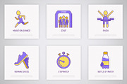 Marathon | 16 Thin Line Icons Set, an Outline Icon by Alex Blogoodf (Thumbnail 5 of 11)