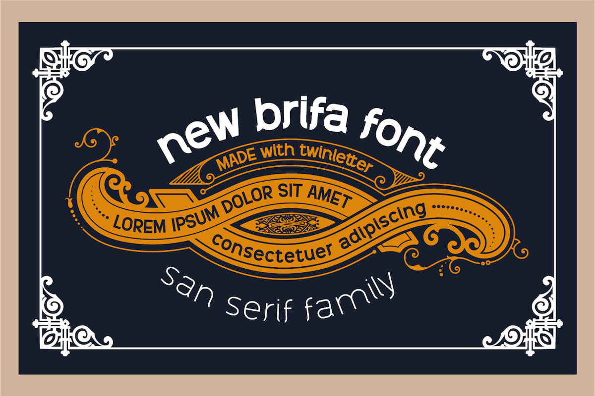 brifa, a Sans Serif Font by twinstd (Photo 7 of 14)