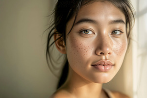 beauty portrait of a young woman, a Photo by rarrarorro