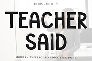 Teacher Said, a Serif Font by FreshTypeINK (Thumbnail 1 of 8)