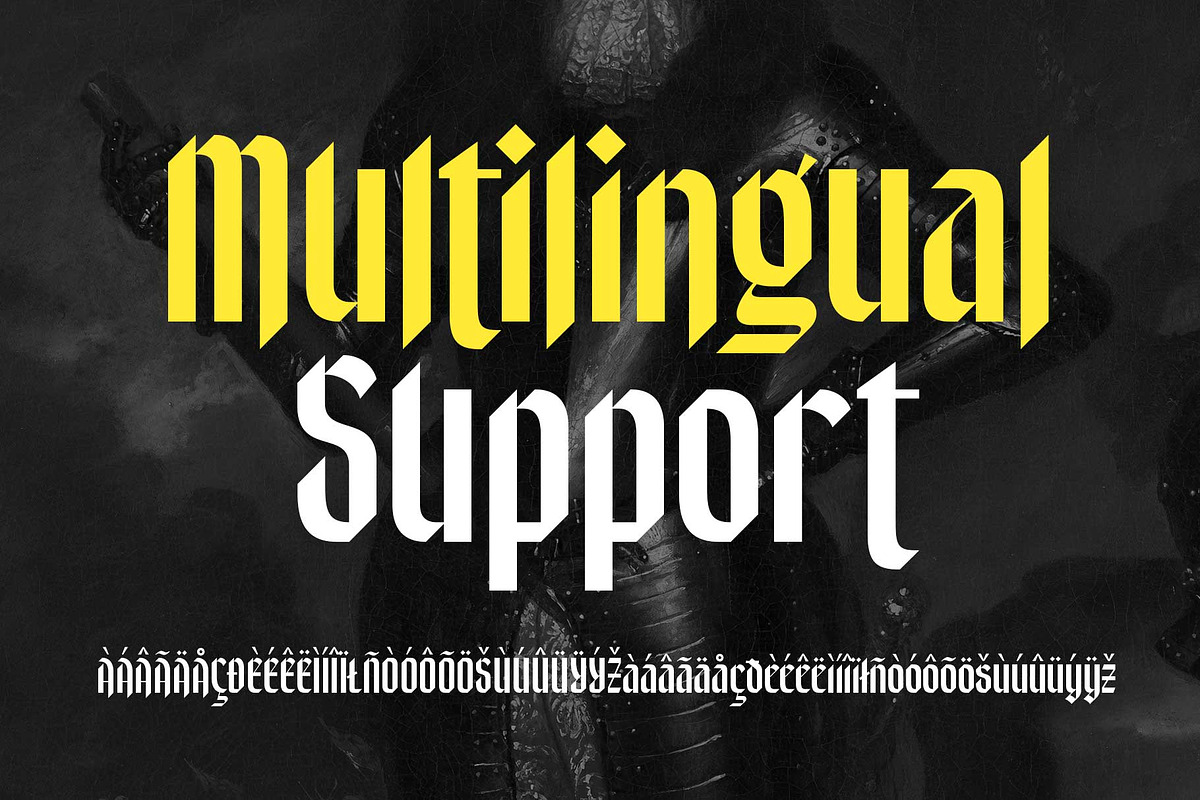 Nightwoe - Modern Blackletter, a Blackletter Font by Novitype (Photo 12 of 13)