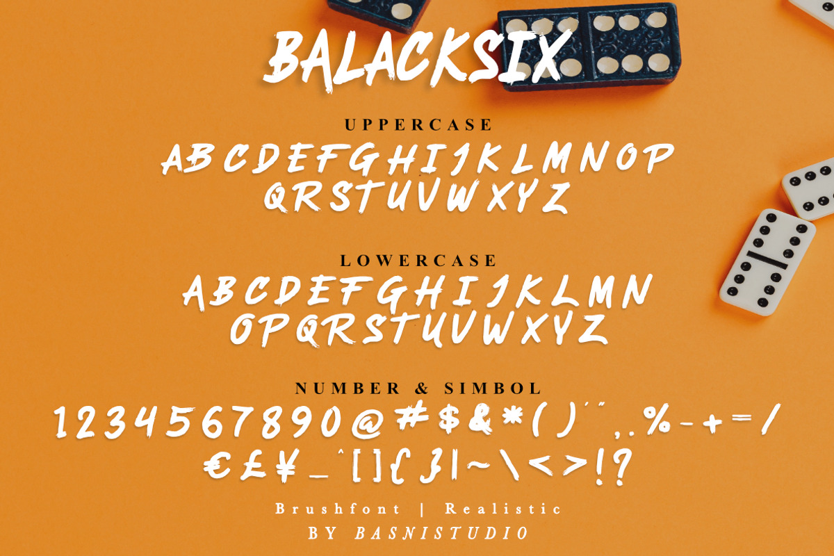 BALACKSIX a Brush Font, a Handwritten Font by Basnistudio (Photo 5 of 5)