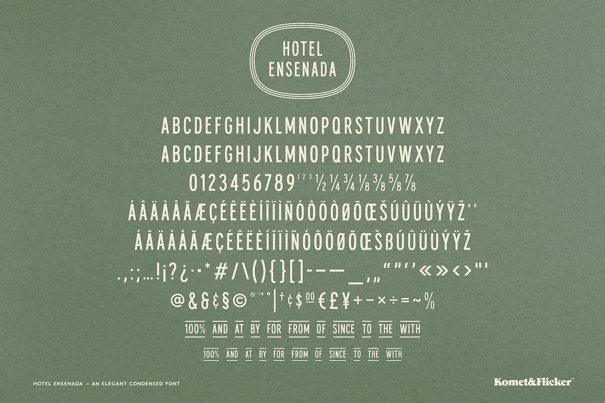Hotel Ensenada, a Sans Serif Font by Komet & Flicker (Photo 15 of 15)