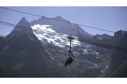 Moving lifts on background of, a Nature Photo by Media Whale Stock