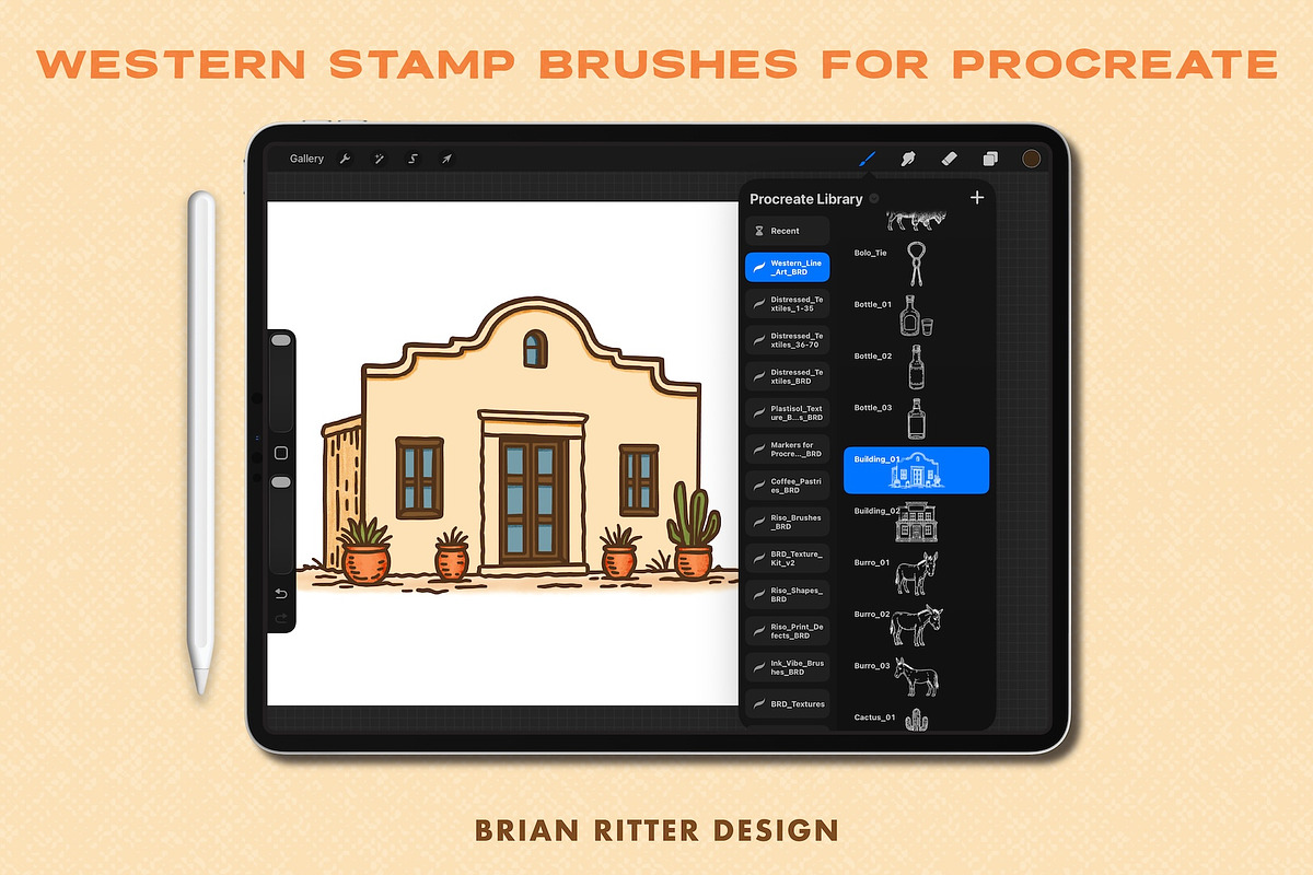 Western Stamp Brushes, a Brush Add-On by Brian Ritter Design (Photo 2 of 5)