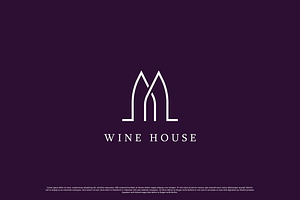 Wine House Logo Design Icon, a Branding & Logo Template by Morvana Crew