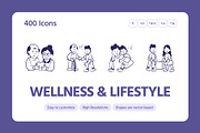 400 Wellness and Lifestyle, an Outline Icon by Prosymbols (Thumbnail 1 of 17)