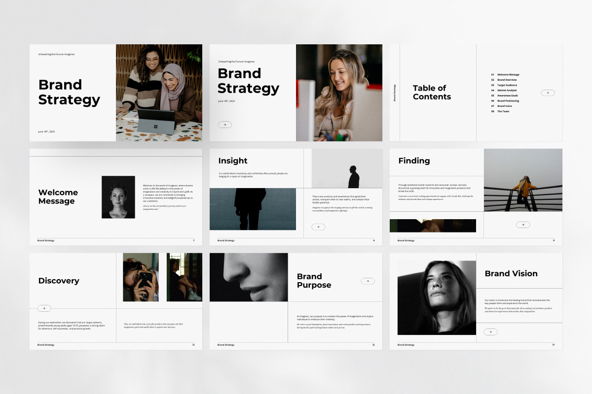 Brand Strategy Keynote Template, a Presentation Template by Design18th (Photo 3 of 9)