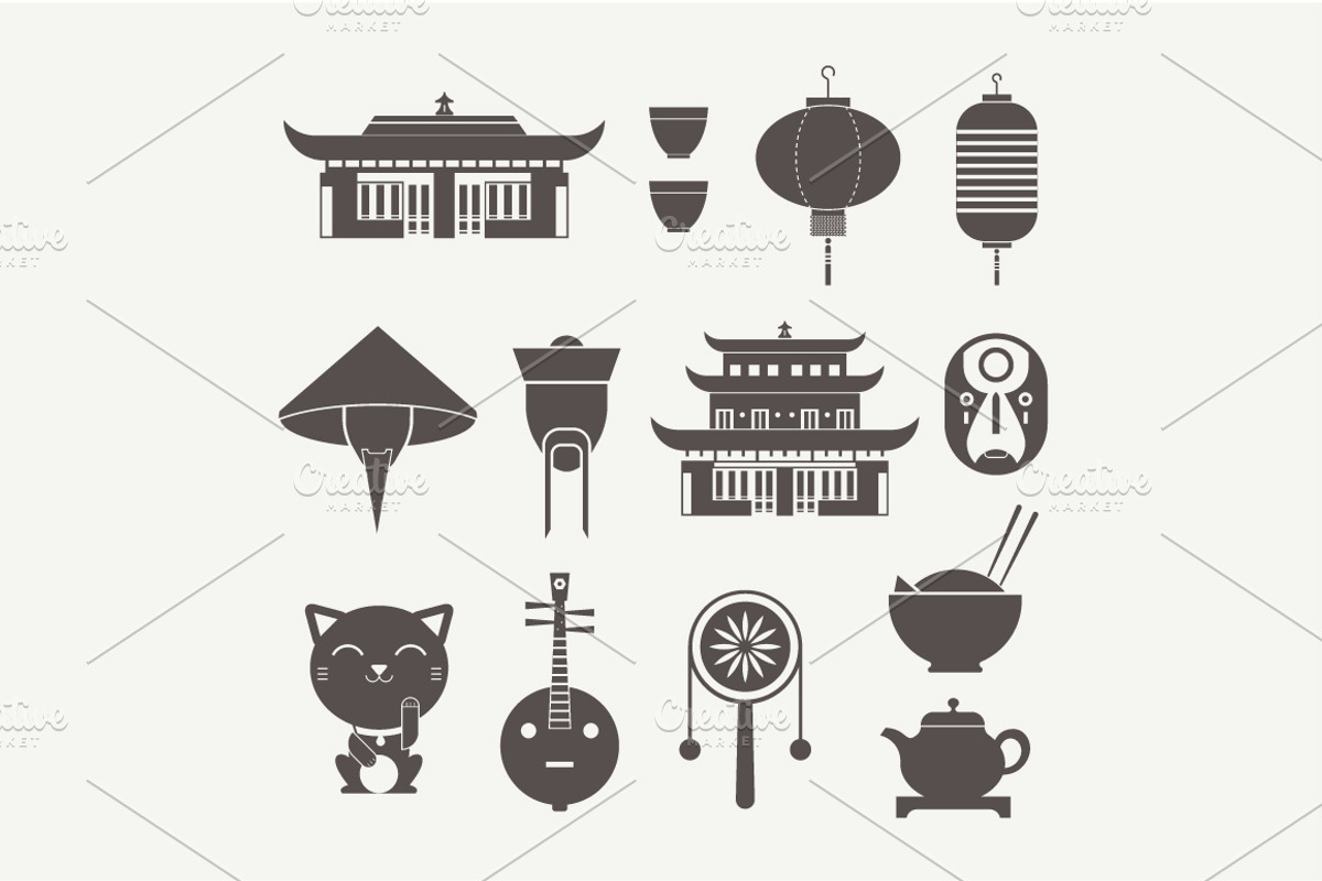 Vector china icons preview 2