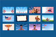 USA 4th of july, a Seasonal Illustration by foxndeer (Thumbnail 4 of 4)