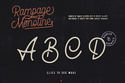 Rampage Monoline Advertisement Font, a Script Font by Creatype Studio (Thumbnail 11 of 13)