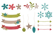 Retro Christmas Vectors & Patterns, an Illustration by Amanda Ilkov (Thumbnail 5 of 5)