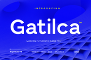Gatilca - Modern Futuristic Sans, a Sans Serif Font by RagamKata (Thumbnail 1 of 10)