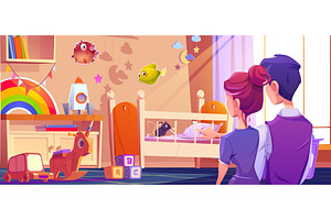 Couple watches mouse chewing on, an Object Illustration by art PVP - market