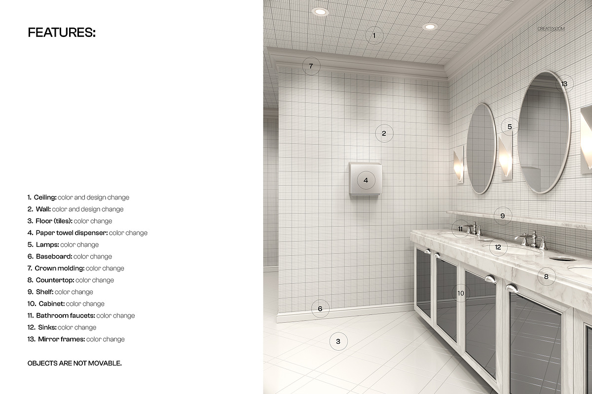 Toilet in a Commercial Space Mockup, a Household Mockup by creatsy5 (Photo 3 of 5)