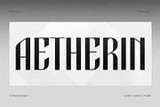 Aetherin Retro Modern Condensed Sans, a Sans Serif Font by BrandSemut (Thumbnail 1 of 8)