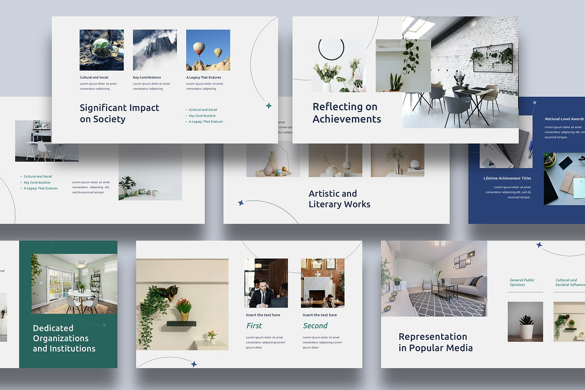 Biography Research Presentation, a Presentation Template by BumbleGraph Studio (Photo 2 of 4)