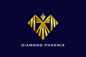 Luxury Phoenix Diamond Logo