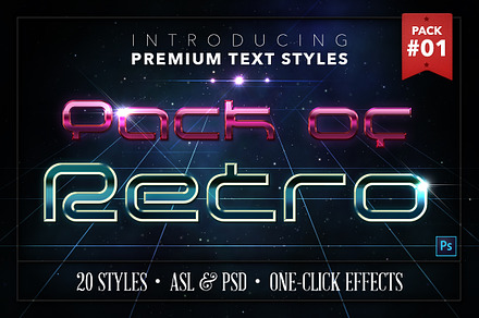 Retro #1 - 20 Text Styles