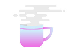 Cup Of Drink Icon Vector Ceramic Mug