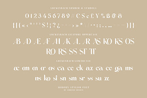 Luckenbach - Modern Serif Font