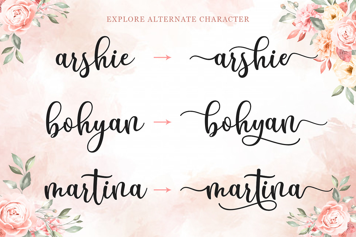 Breyhana Script preview 4