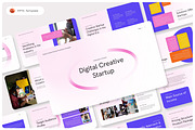 Digital Startup PowerPoint Template, a Presentation Template by Premast (Thumbnail 1 of 4)
