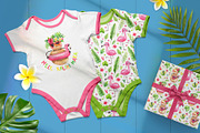 Tropical New Year Party, a Texture Illustration by Watercolor by Tonia Tkach (Thumbnail 4 of 10)