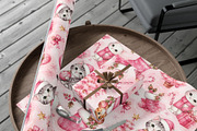 Cute Cats Christmas Seamless Pattern, a Pattern Graphic by elfy creative (Thumbnail 3 of 4)