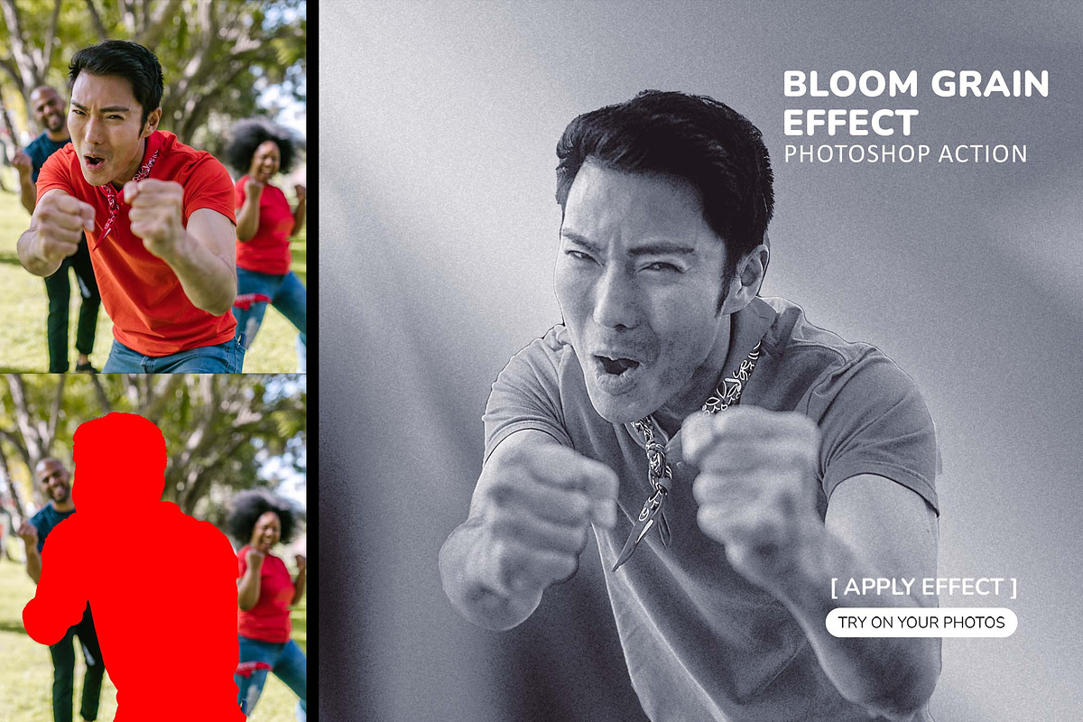 Bloom Grain Effect Photoshop Action, an Action Add-On by MRI STUDIO (Photo 8 of 8)