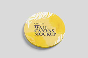 Circle Wall Canvas Mockups