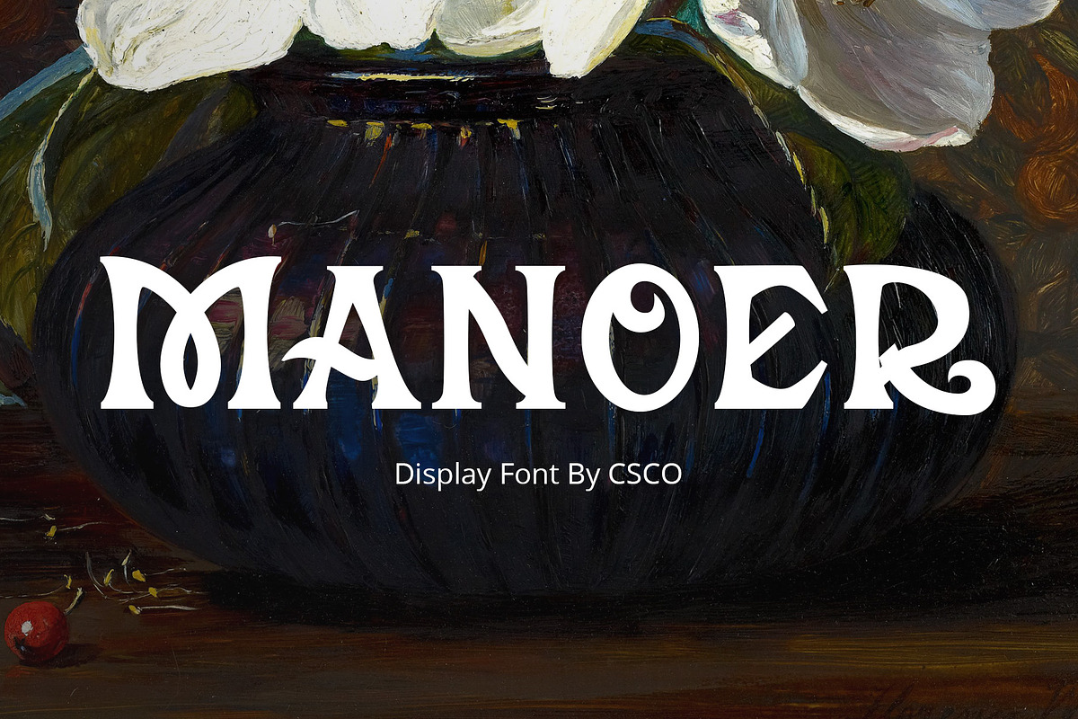 Manoer – Display Serif, a Serif Font by Craft Supply Co. (Photo 1 of 8)