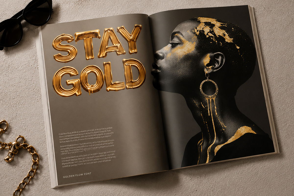 Golden Flow Font, a Handwritten Font by Handmadefont (Photo 12 of 13)