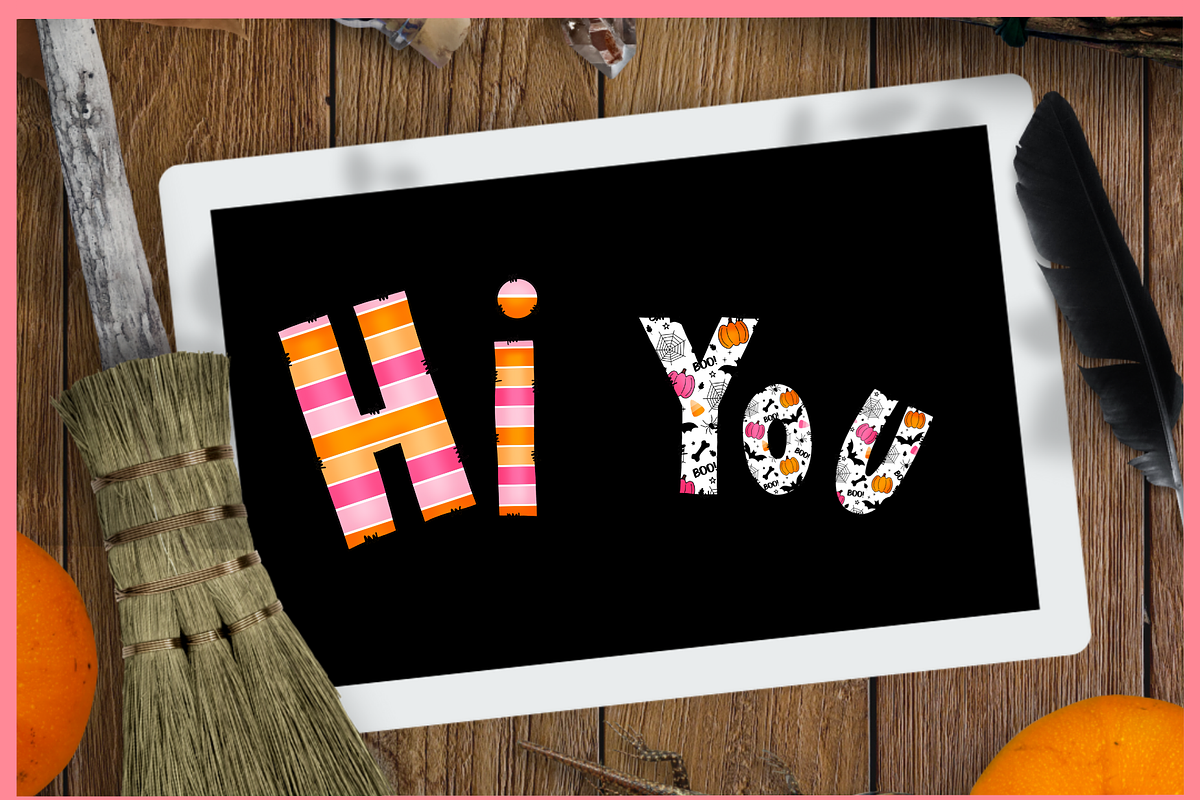 Happy halloween-PNG fonts, a Blackletter Font by It me digital art (Photo 3 of 9)