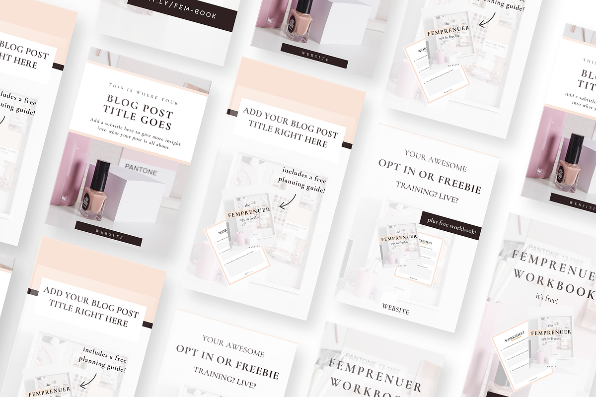 Femprenuer Canva Course Templates, a Presentation Template by VanessaRyan.co (Photo 2 of 4)