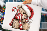 Christmas Teddy Bear Clipart PNG, a Work Illustration by SinaCreation (Thumbnail 4 of 6)