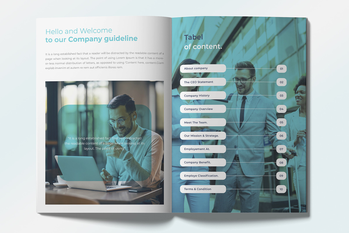 HR Employee Handbook, a Brochure Template by graphypix (Photo 4 of 8)