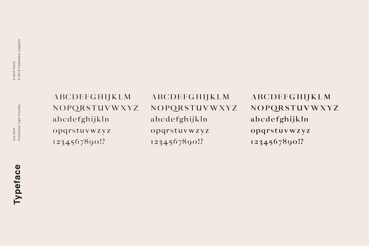 Ava - A Classy Serif Typeface preview 5